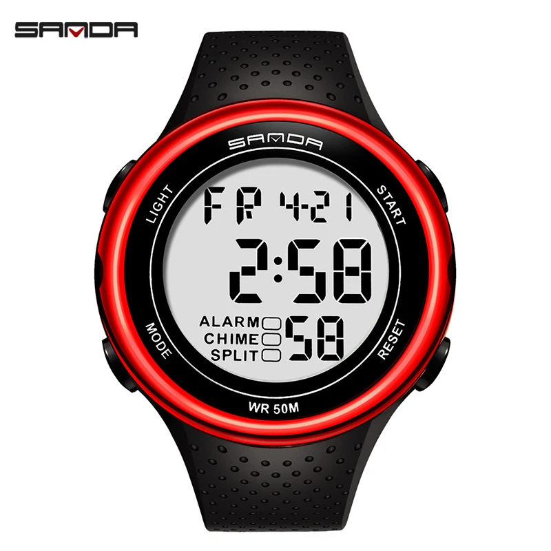 Часы наручные SANDA Мужские Цифровые уличные спортивные повседневные ударопрочные