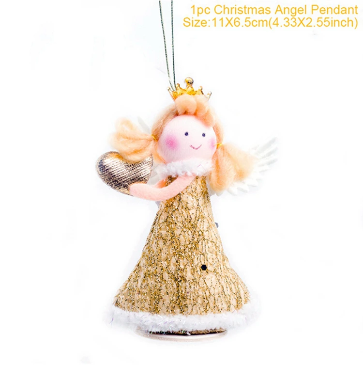 Ornaments Style H Игрушка Рождественский Ангел Кулон рождественские украшения для дома подвесные Рождественские украшения Рождественские куклы Детский подарок год - Цвет: Ornaments Style H