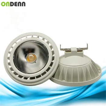

15W AR111 QR111 ES111 GU10 LED Lamp AC85-265V/DC12V Spotlight COB Bulb Light Ampoule G53 Warm White / Cool White Dimmable