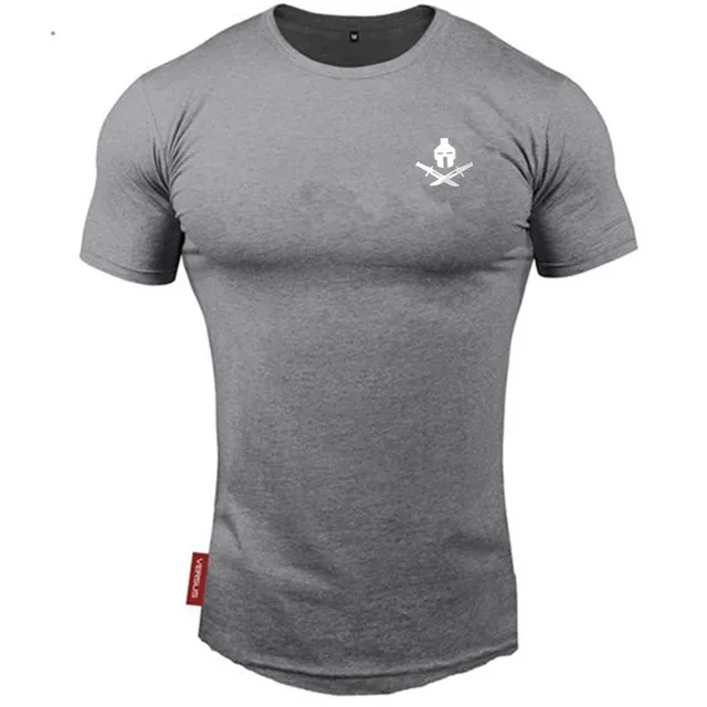 2021 nowa markowa odzież fitness Running t shirt mężczyźni O-neck t-shirt bawełna kulturystyka koszulki sportowe topy gym men t shirt