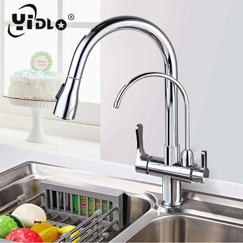 Смесители для кухни torneira para cozinha de parede кран кухонный фильтр воды Три способа