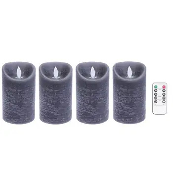 

4pcs/Pack Remote Control LED Simulation Electronic Candle Simulated Candle Lamp Holiday Party Decoration Candle Light
