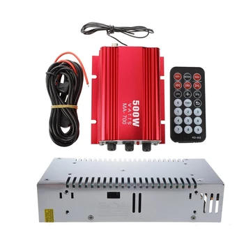 

2 Pcs Accessories: 1 Pcs AC 110/220V 30A 360W Switching Power Supply Converter & 1 Pcs Amplifier Amp + Remote Speaker