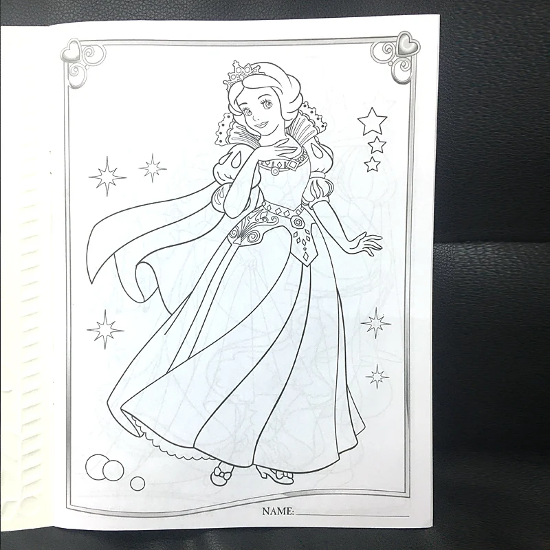 Disney Coloring Books Princesses  Disney Coloring Books Stickers - 16  Pages Coloring - Aliexpress