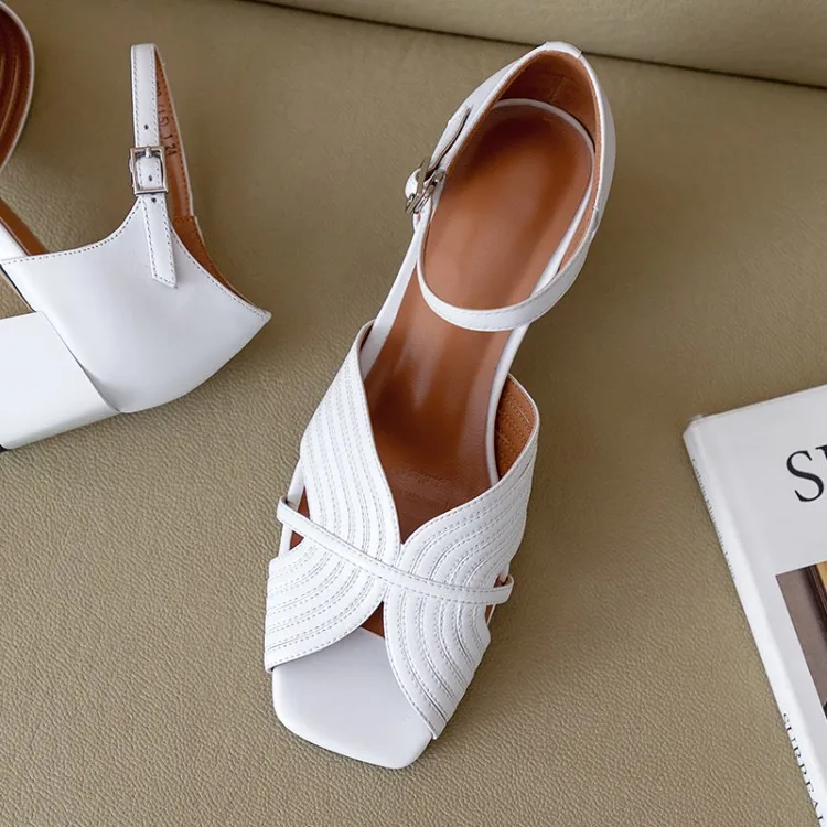

Simple Versatile Fashion Spring And Autumn New Style Sandals 2020 Full-grain Leather