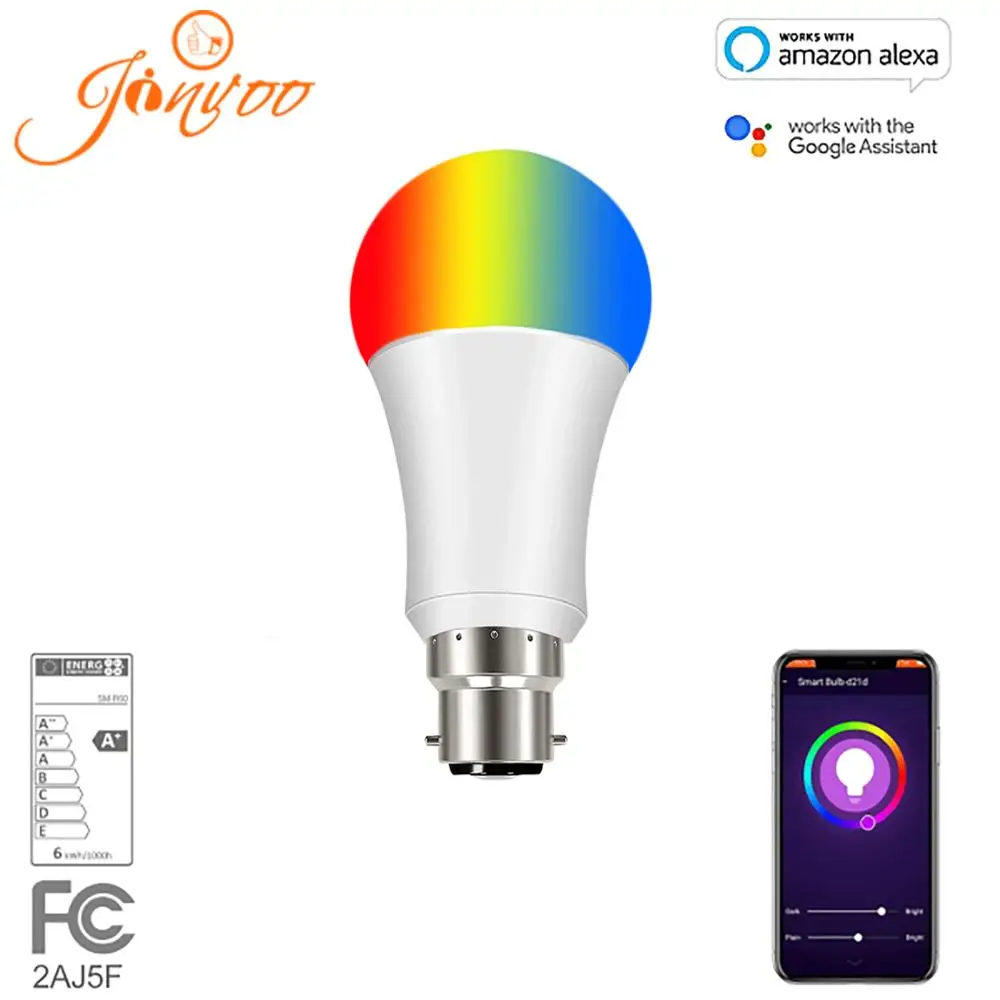 New WiFi Smart LED Bulb 9W RGB Magic Light B22 Color Home Lighting Compatible with IOS / Android | Лампы и освещение