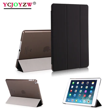 

2020 Case For iPad 9.7 2017 2018 6th generation Cover Air 3 2 1 Pro 10.5 Transparent shell Smart sleep wake up PU Leather Cover
