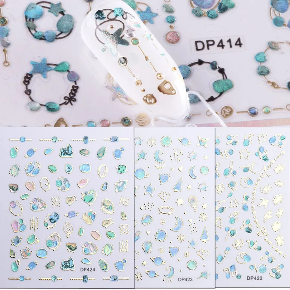3D клей для накладных ногтей наклейки DIY ювелирные изделия цветок Слайдеры