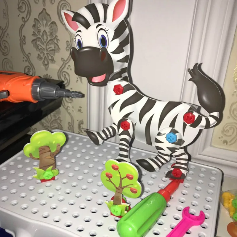 Детская игрушка 3d головоломка мультфильм животное доска аксессуары головоломка игрушки новые аксессуары подходит для игрушки дрель Собранный креативный набор