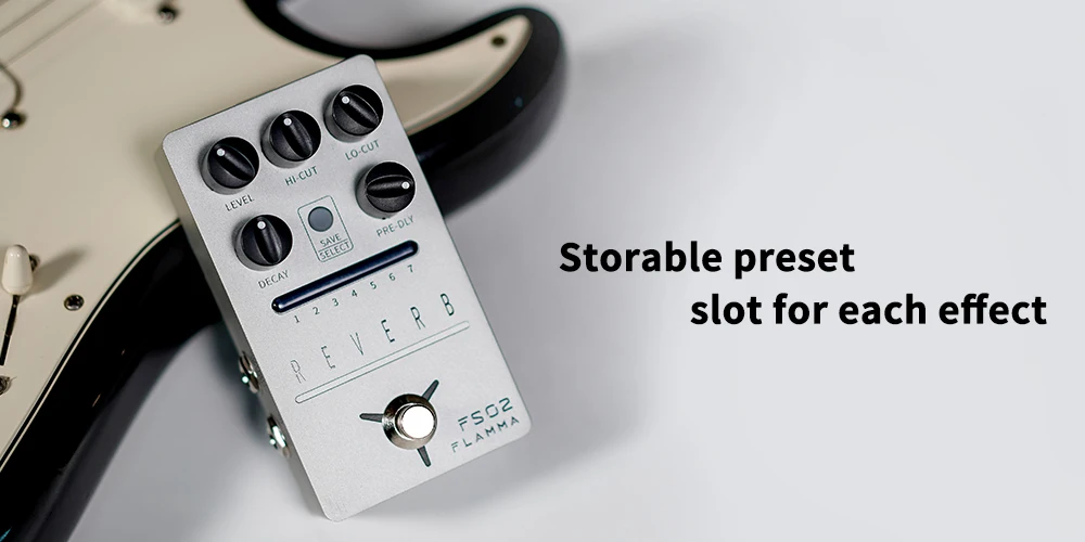 pedal de efeitos reverb estéreo para guitarra