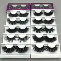 Mikiwi 5/10/30/50/100 Fluffy Mink Lashes Wholesale With Packaging 25mm Fluffy Mink Eyelashes Bulk 3D Mink Eyelashes Custom Logo 1