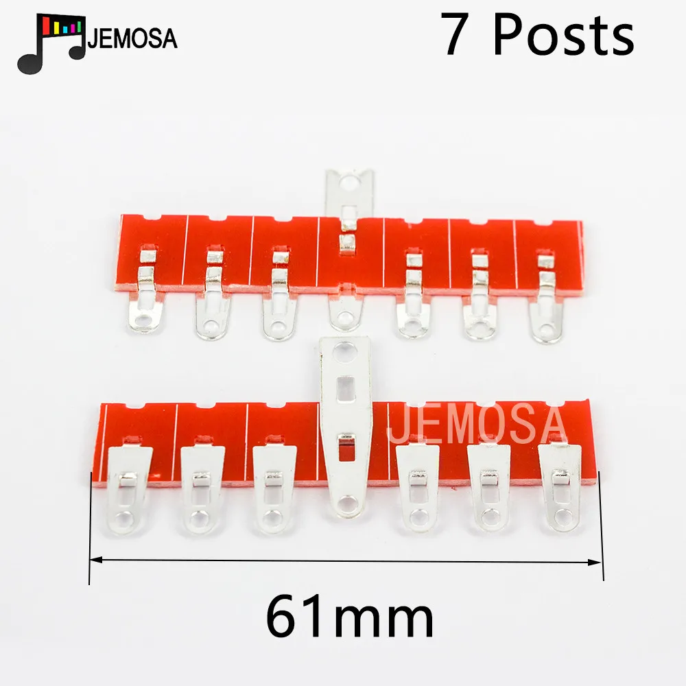 7-Posts 10 шт. 3 пост~ 9 пост револьверная доска Посеребренная DIY проект аудио тег полоса тег доска Клеммная доска для винтажного лампового усилителя - Цвет: 7-Posts