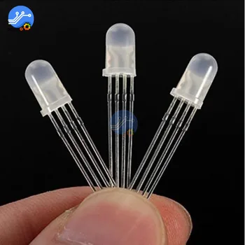 

15Pcs 4-PINS F5 5MM LED RGB Common Cathode Super Bright Bulb Lamp New
