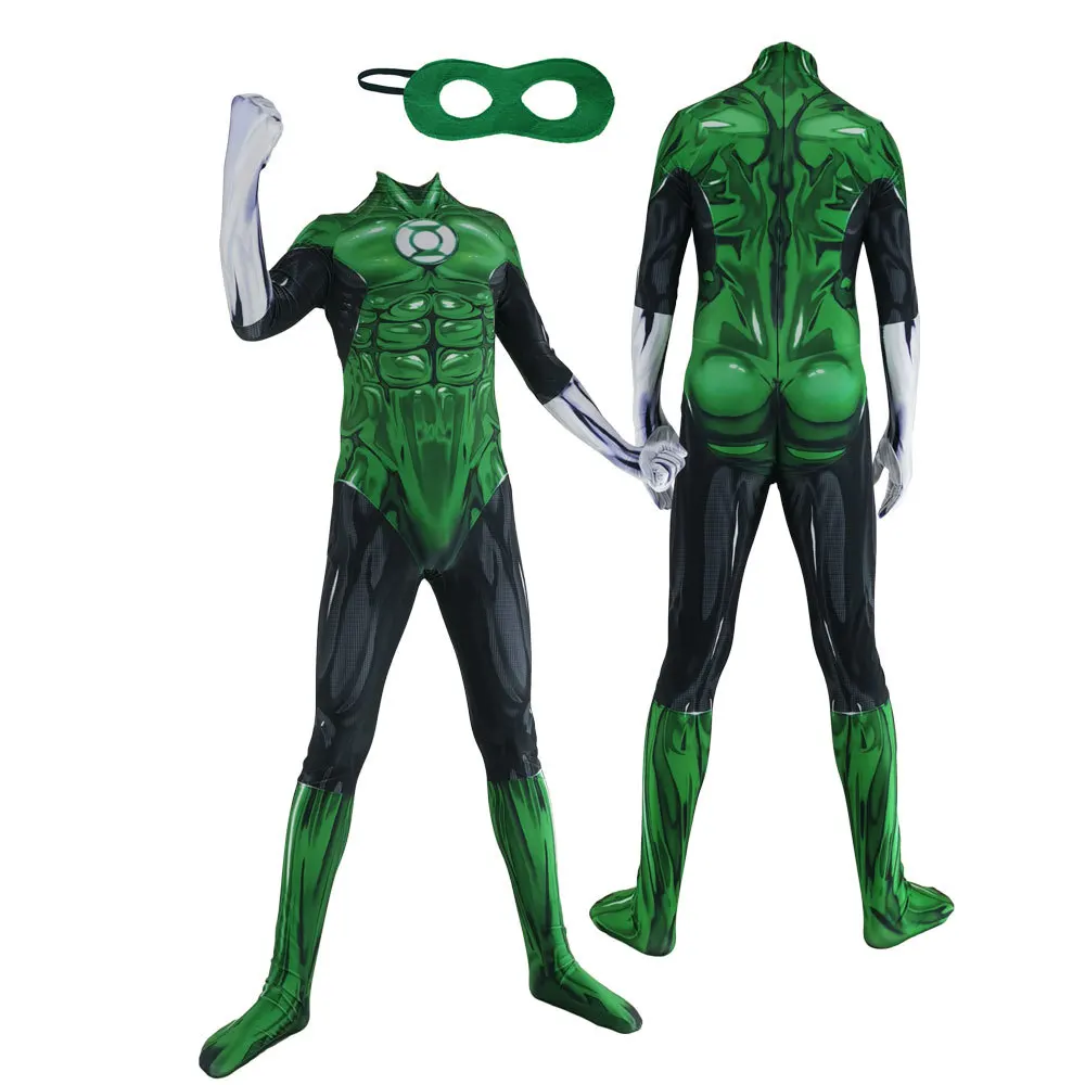 Аниме фонарик ролевые игры зеленый костюм косплей боди для хэллоуивечерние ...