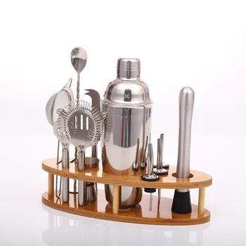 

Bartender Kit Copper Coated Stainless Steel Bar Set with Stand Cocktail Maker Set Kit TSH Shop