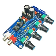 Amplificateur de puissance Audio NE5532, préamplificateur de Volume, contrôle de tonalité, panneau fini, double AC 12V 18V