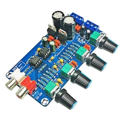 Amplificateur de puissance Audio NE5532, préamplificateur de Volume, contrôle de tonalité, panneau fini, double AC 12V   18V 