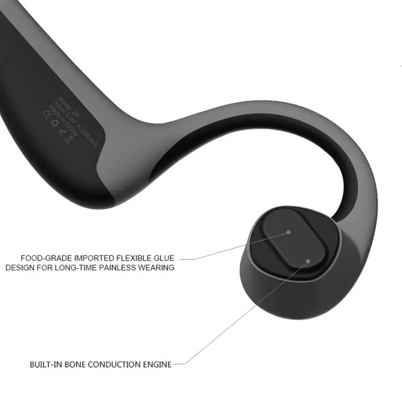 5,0 стерео Беспроводная bluetooth-гарнитура с шейным ремешком, наушники с костной проводимостью, наушники для занятий спортом на открытом воздухе