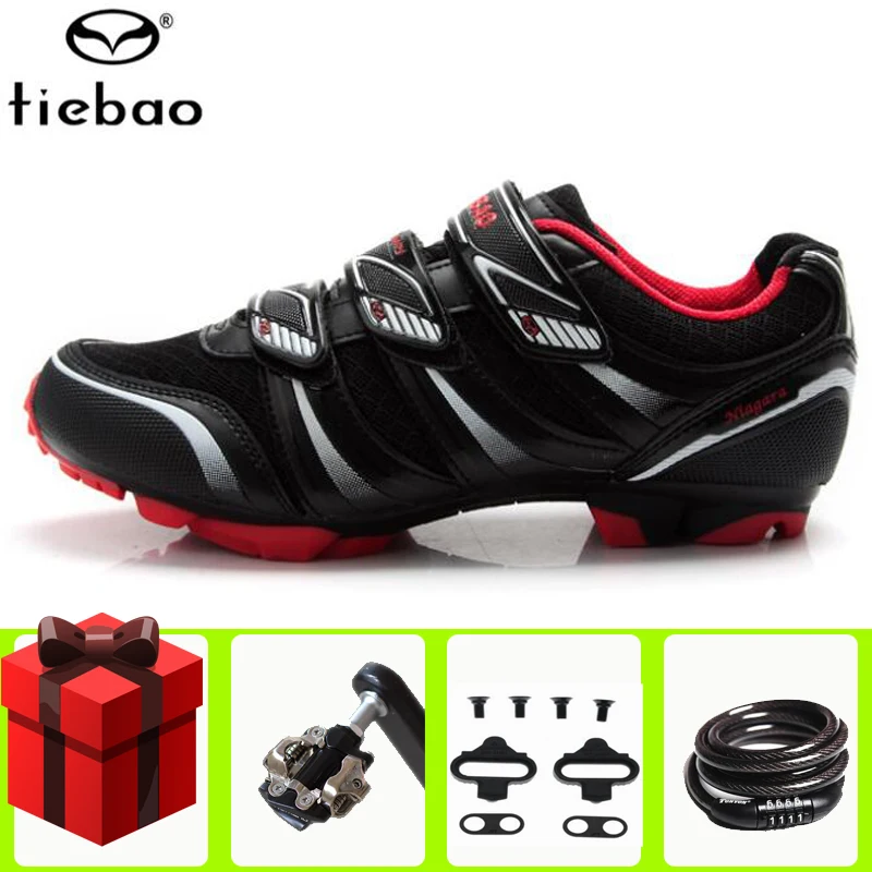 Tiebao велосипедная обувь, мужские кроссовки, добавить SPD педали, профессиональная обувь для горного велосипеда, спортивная обувь, самоблокирующаяся обувь для езды на велосипеде