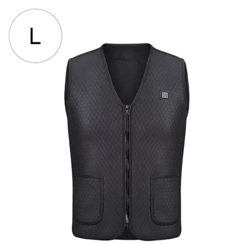 Синий Unisex Electric Heating USB Warm Vest Winter Men And Women Heating Light Outdoor Hiking Jacket Clothing - Цвет: Синий