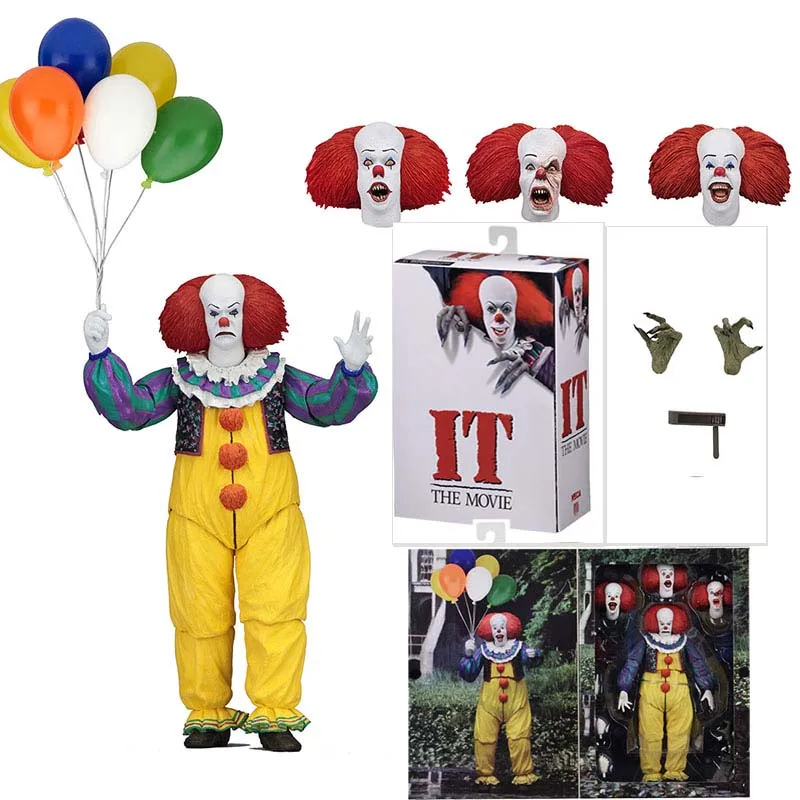 18 см NECA IT Pennywise Джокер 1990 Стивен Кинг это клоун фигурка игрушка ужас подарок на Хэллоуин