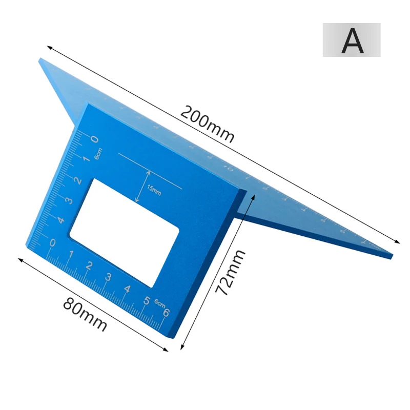 45 90 градусов маркировочный Калибр T-type Scriber датчик алюминиевый сплав квадратный деревообрабатывающий измерительный инструмент