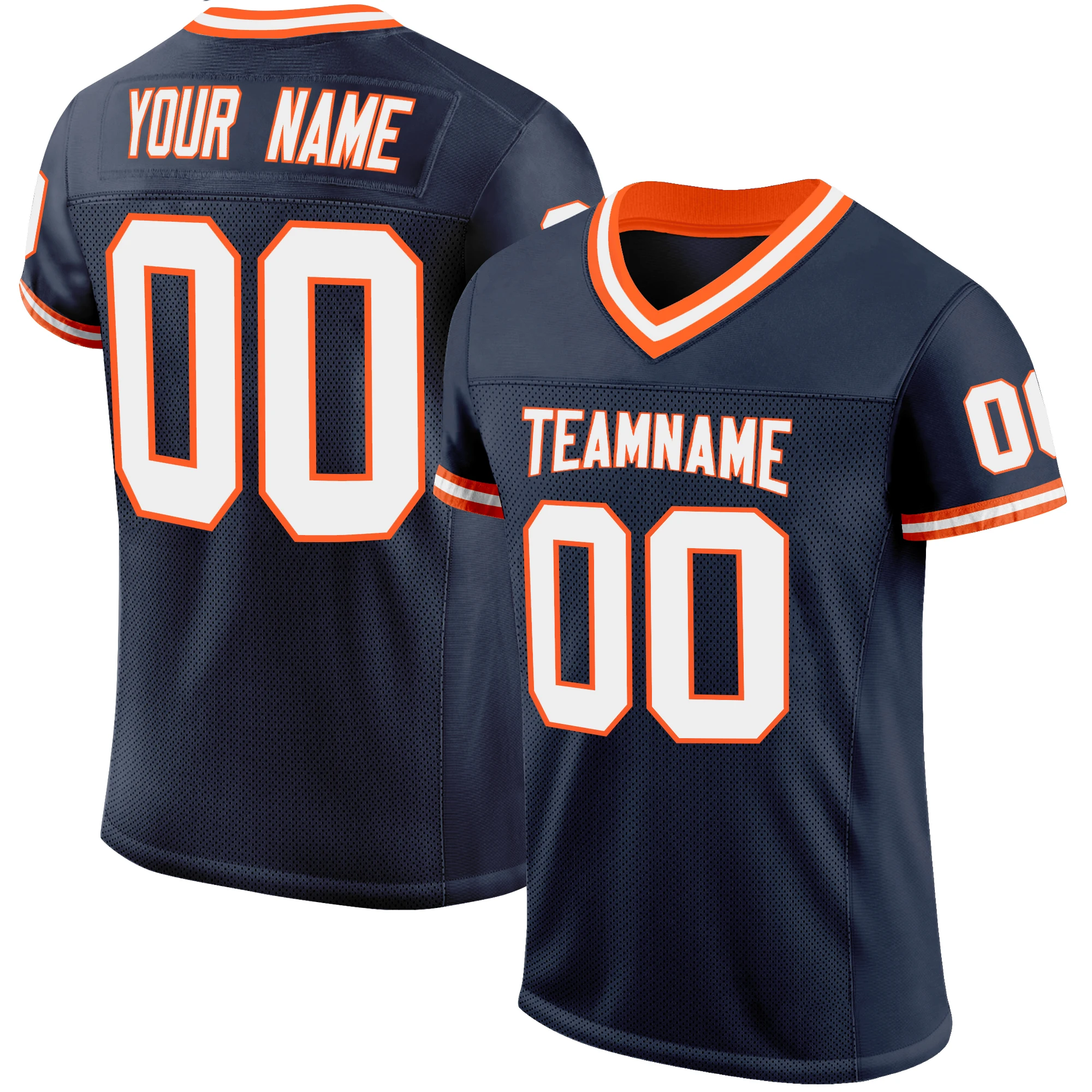 Football Jersey Sublimated Team Name/Number Personalized Design Football Game Breathable Jersey for Men/Lady/Kids
