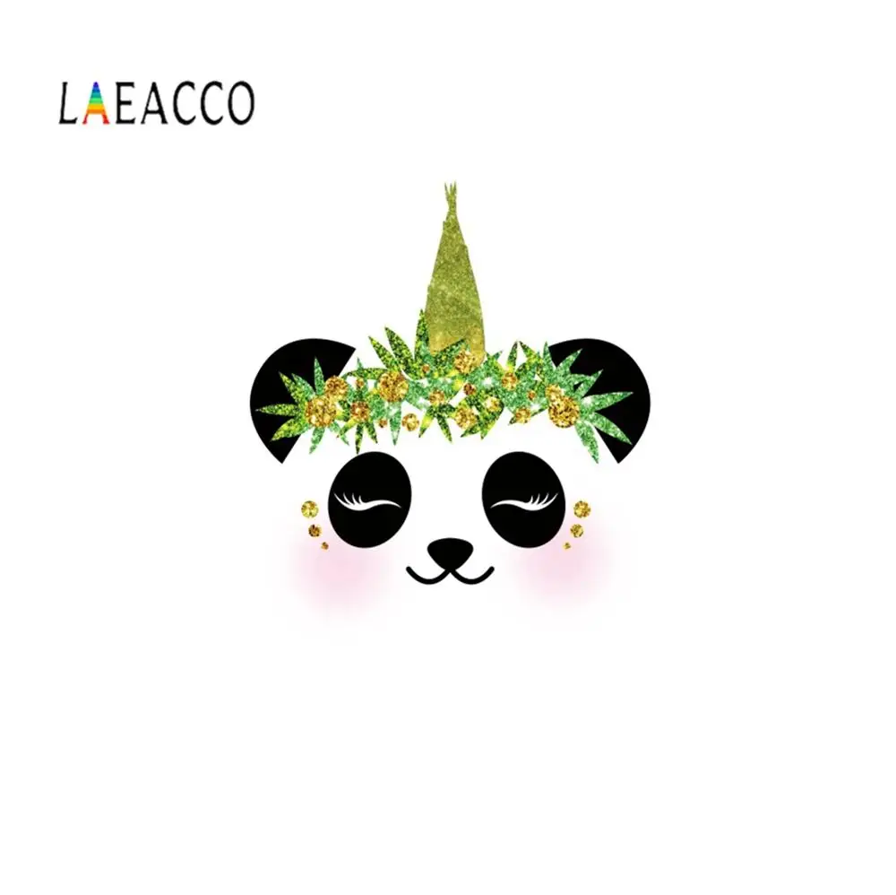 Laeacco Cute Little Panda Baby Shower индивидуальные фото фоны Фотографические для фотостудии