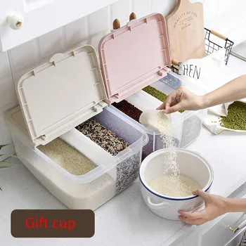 

Meter barrel 24 kg loaded household plastic moisture-proof sealed storage flour pest control rice box WF712249