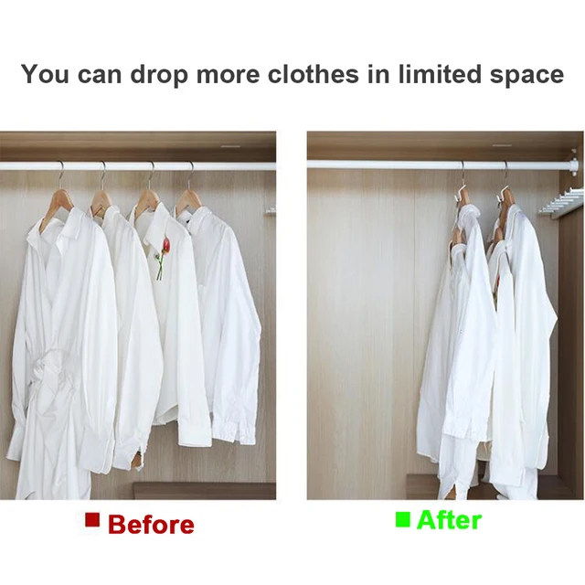 12/6 PCS Mini Clothes Hanger Connector Hooks Cascading Plastic Wardrobe Coat Organizer Rack Holder Space Saving for Closet 4