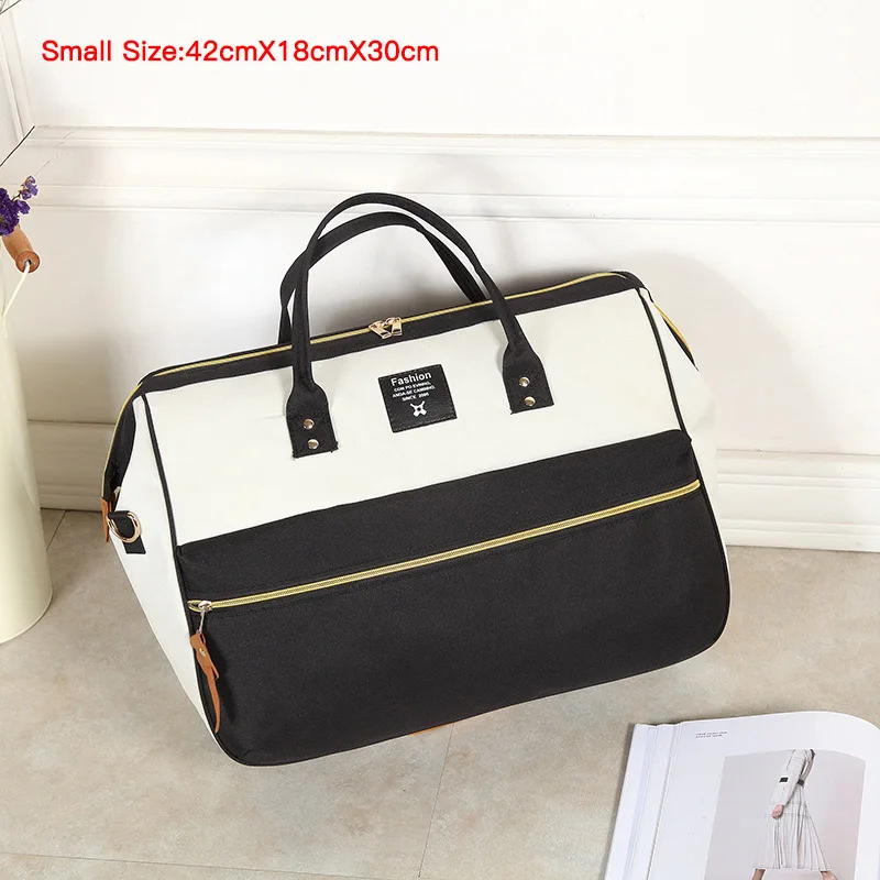 SmallBlack Женская большая дорожная сумка, складные мужские сумки для сна, портативные сумки для вещей, органайзер для путешествий, сумка для выходных, модная сумочка - Цвет: SmallBlack