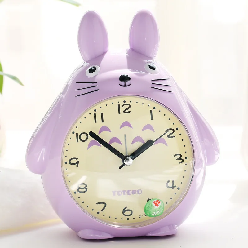 Кварцевые настольные часы Totoro, современный таймер, Повтор будильника, Покемон, светодиодный светильник, бесшумный, рядом с часами, Домашний Детский будильник