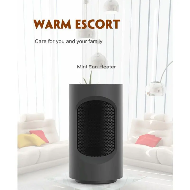 

Fan Heater New Mini Portable Home Desktop Heater Warm Air Blower For Office Worker Or Student Desk