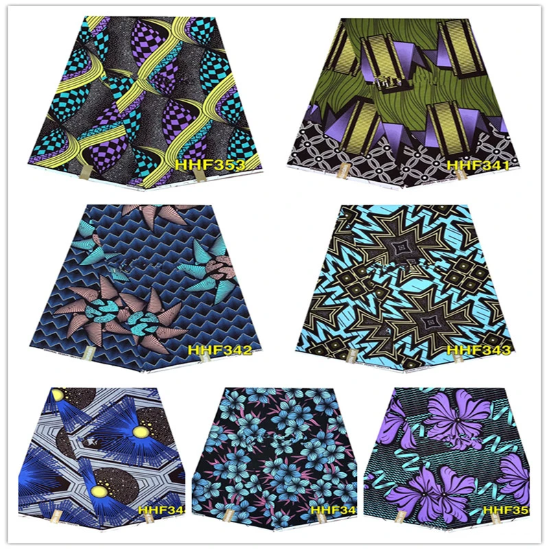 Высокое качество Чистый хлопок африканская восковая ткань для женщин вечернее платье DIY швейный материал Анкара голландская настоящая восковая Ткань 6 ярдов