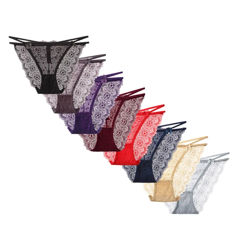 8 Colors 8 шт., нижнее белье для женщин, сексуальные кружевные трусики, женские трусы с цветочным рисунком, мягкое женское нижнее белье, кружевные сексуальные женские трусики, трусы, M-XXL - Цвет: 8 Colors