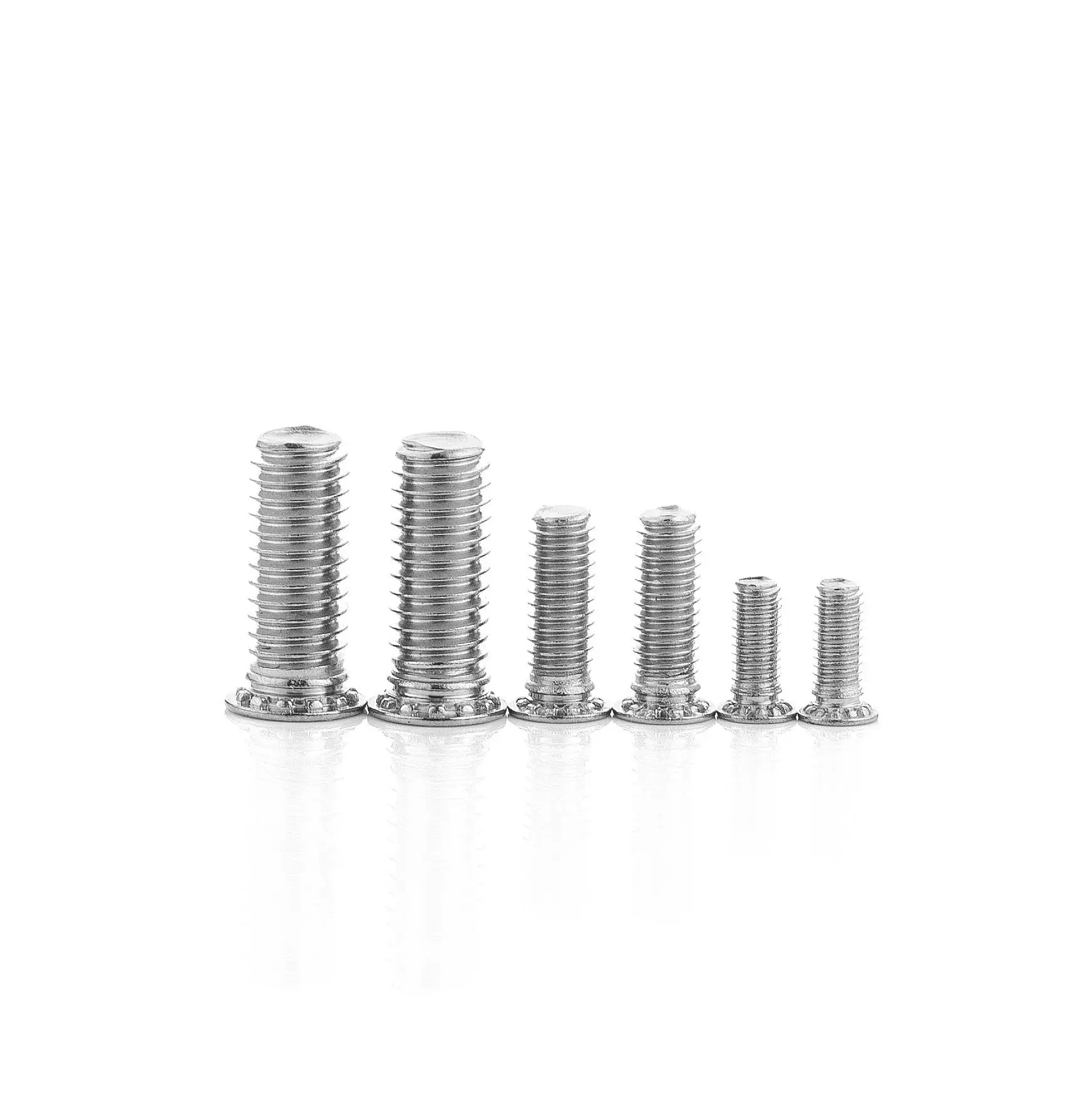 

FHS-032-5/6/8/10/12/14/16/18/20/24Self-Clinching Flush-Head Studs,Stainless Steel Min.Sheet Thickness1mm,Hole Size In Sheet4.8