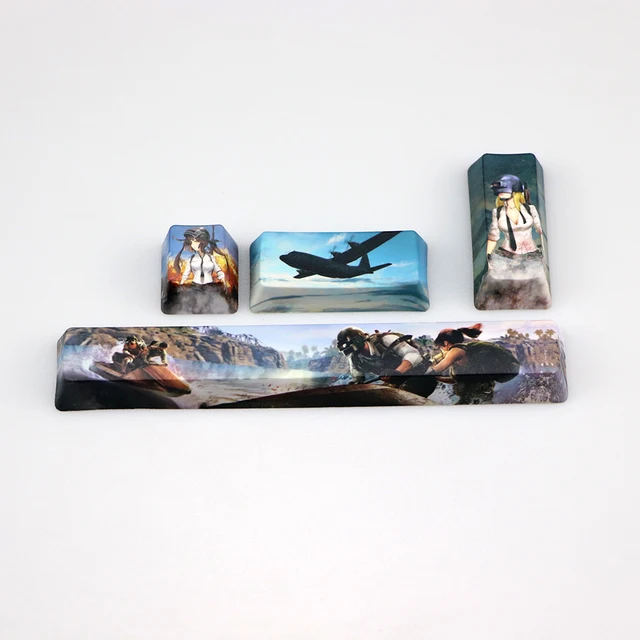 PBT Five sides Dye-subbed keycap Space bar 6.25U ESC Entre keys OEM profile keycaps for diy mechanical keyboard Red