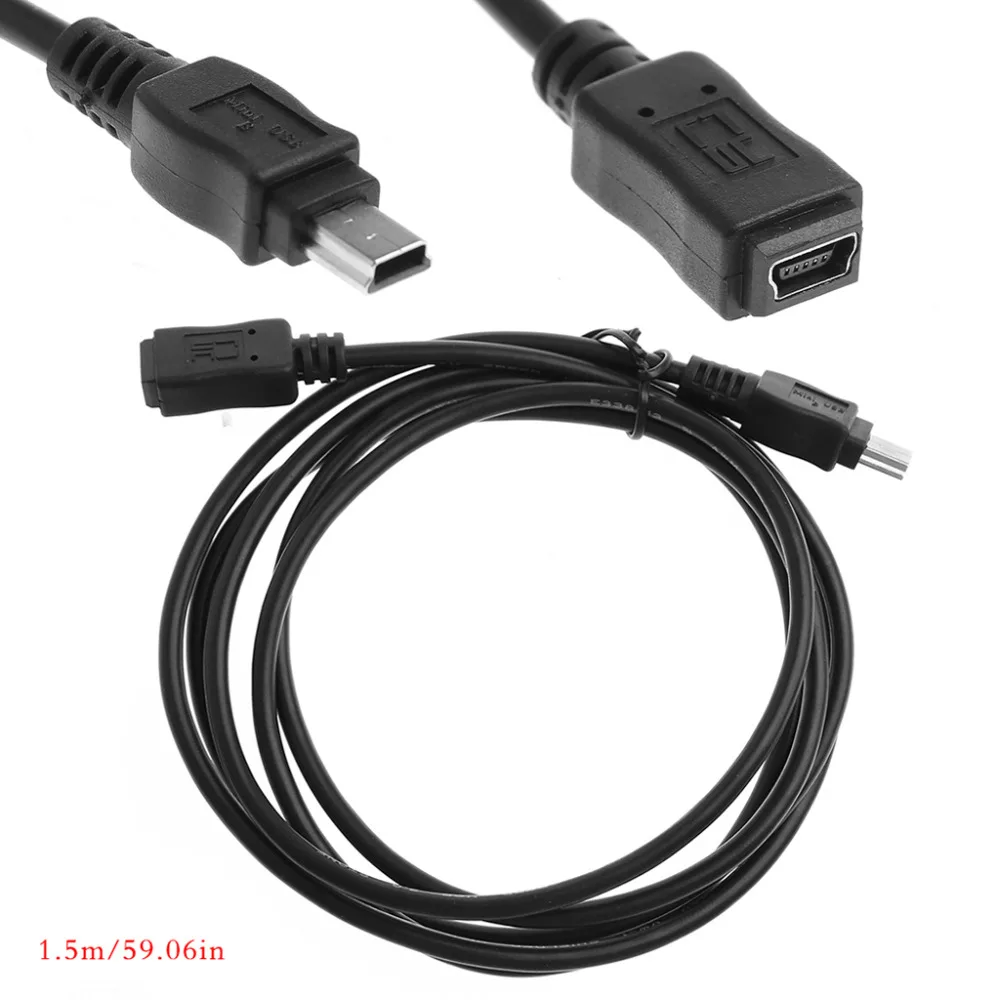 

1Pcs Schwarz Licht Adapter Kabel 5 Füße/1,5 m Mini USB B 5pin Männlich Zu Weiblich Verlängerung Kabel kabel Adapter