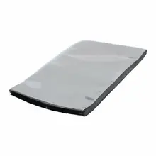50 Pcs 200mm x 300mm Silver Tone Flat Open Top Anti Static Bag For Electronics