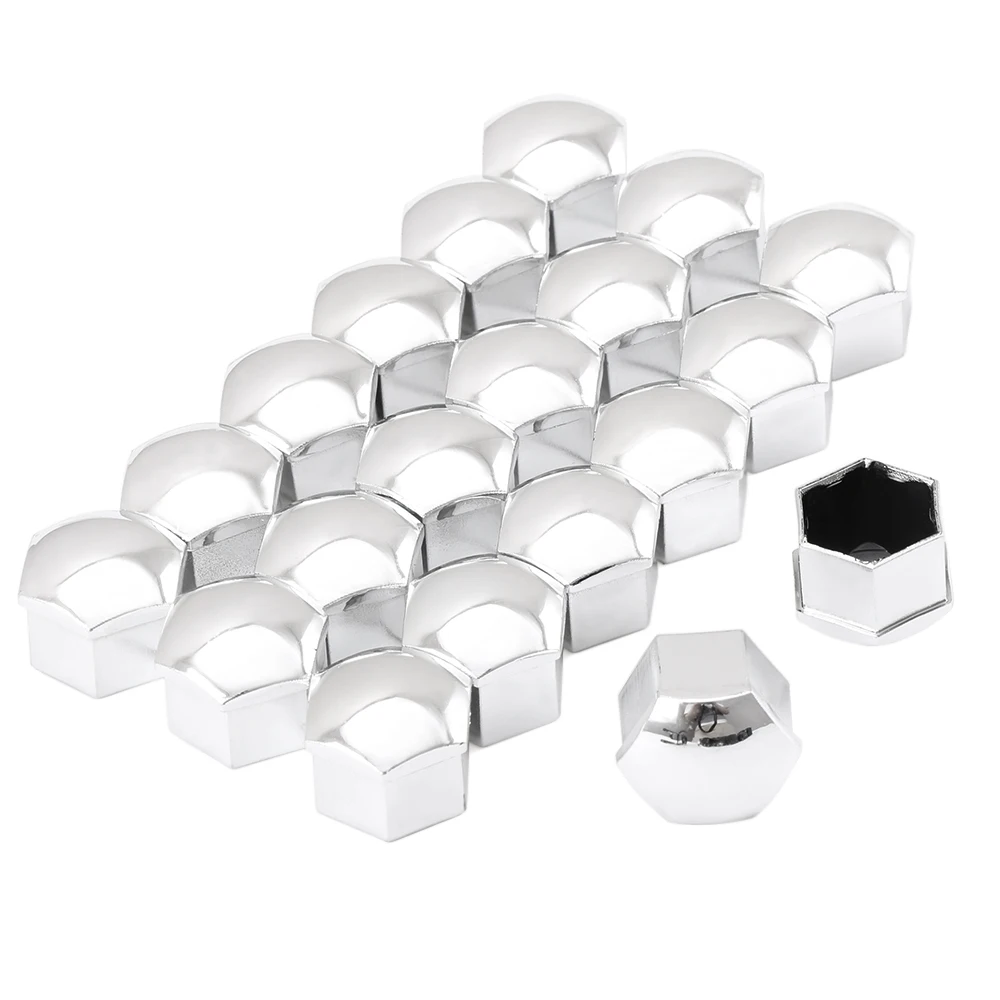 Wheel Nut Caps Wheel Nut Covers Bolt Nut Covers 20Pcs 17mm Car Wheel Nut Auto Hub Screw Cover Protection Caps Wheel Nut Bolt Head Cover Cap for VW Golf MK4 Passat for Audi
