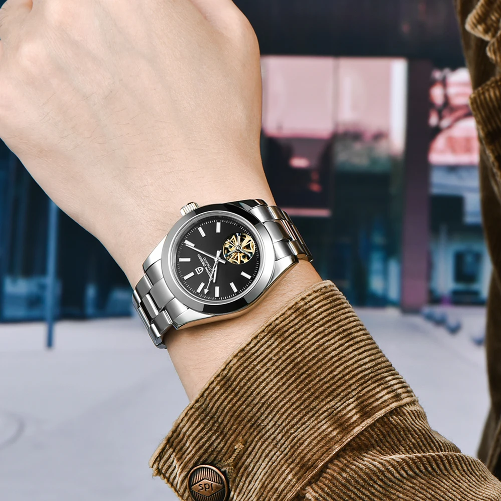 free dropshipping PAGANI DESIGN Top Brand Business Waterproof Mechanical Watch Stainless Steel Men Watch Sapphire Glass Tourbillon Automatic Watch (17)