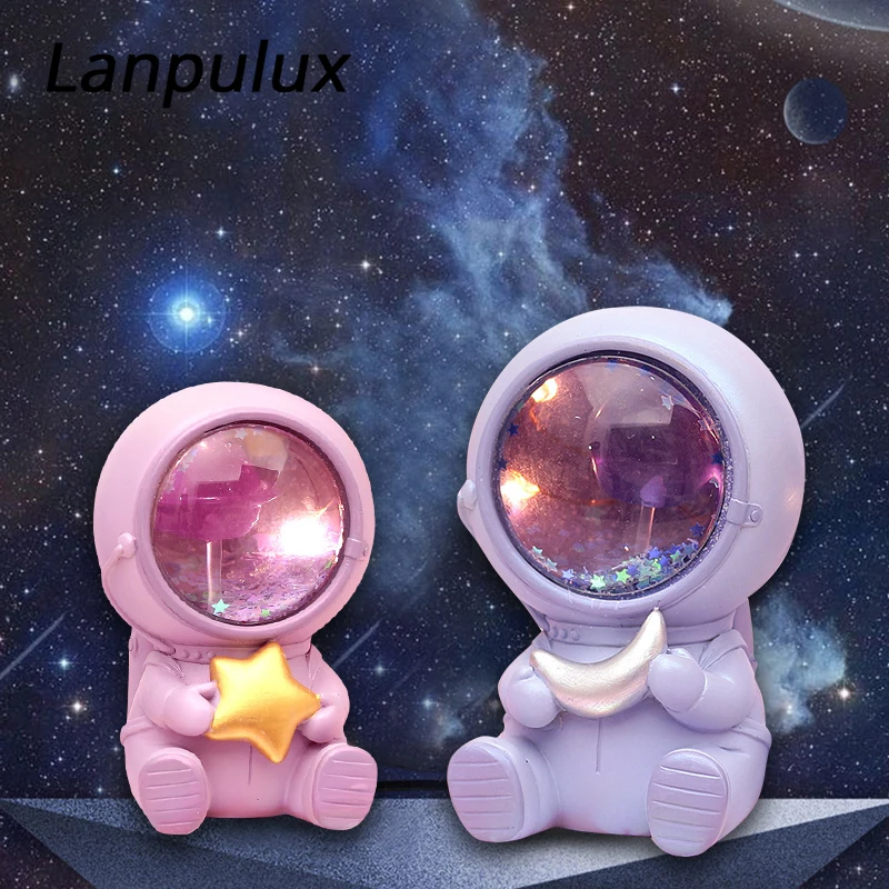 Светодиодный ночник астронавта Lanpulux лампы в виде Луны космонавта прикроватная лампа домашнее декоративное