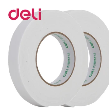 

Deli 1pcs 24mm*5y Double Sided Foam Tape High Quality White Powerful Double Faced Adhesive Tape School Office Supplies