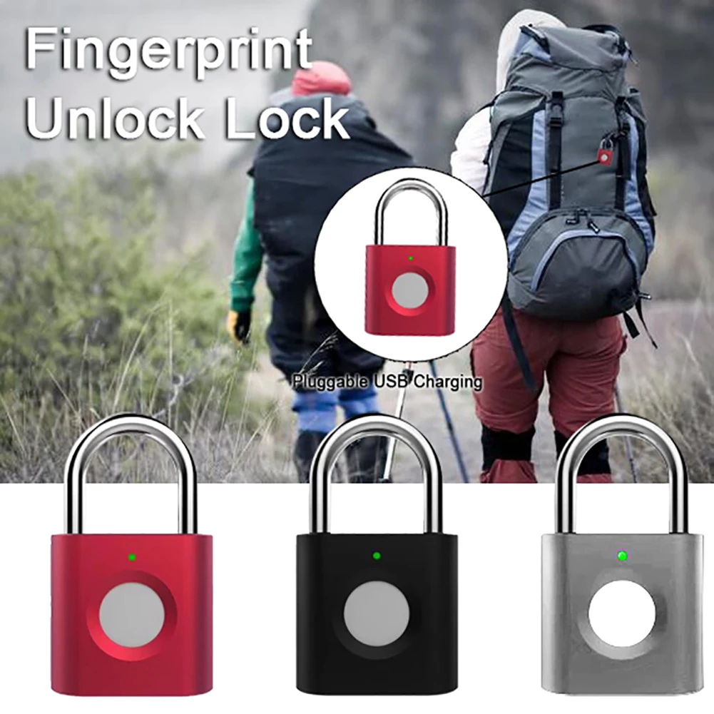 Мини Портативный водонепроницаемый смарт замок отпечатков пальцев с отпечатком