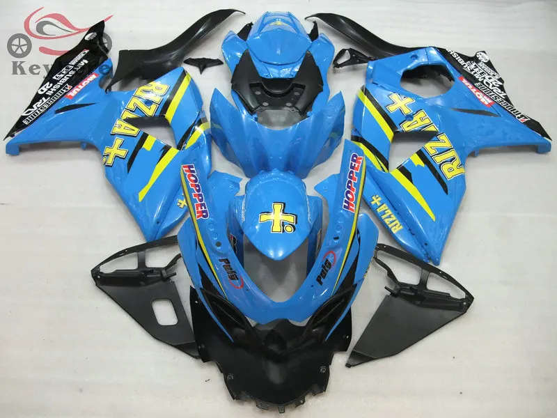 100% литьевые Обтекатели для Suzuki GSXR 1000 2009 2010 2011 2012 2013 синий дорожный фонарь GSX R1000 09