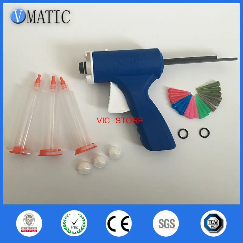 High Quality 10 Cc / 10 Ml Plastic Manual Syringe Caulking GunValve
