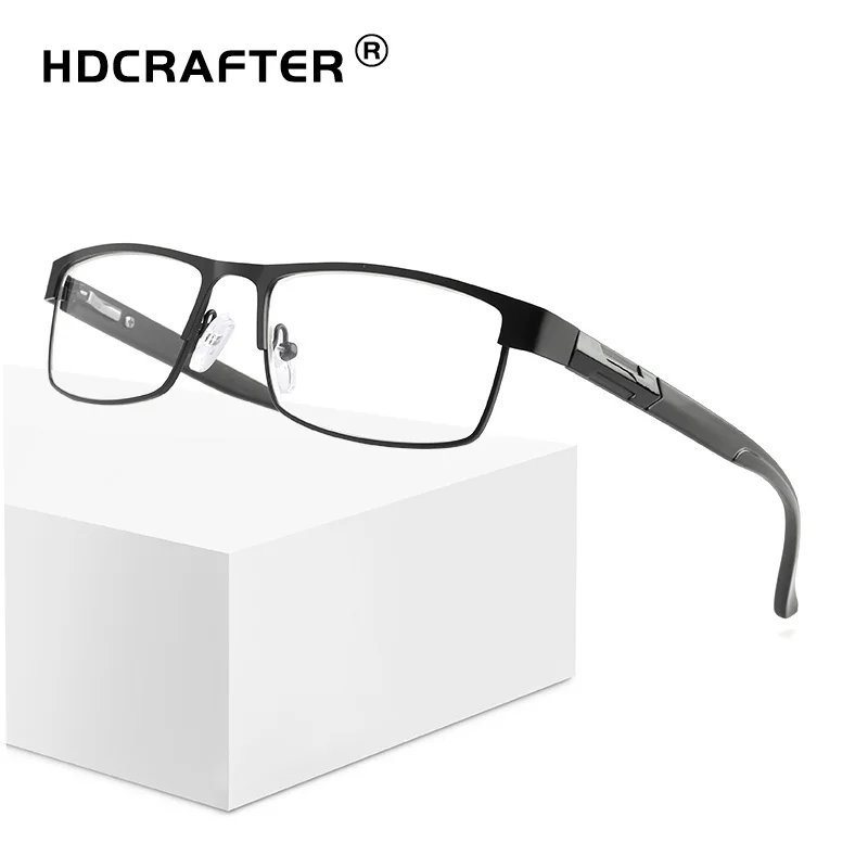 HDCRAFTER Для мужчин очки для чтения от компьютера Oculos De Grau анти синего цвета оправы