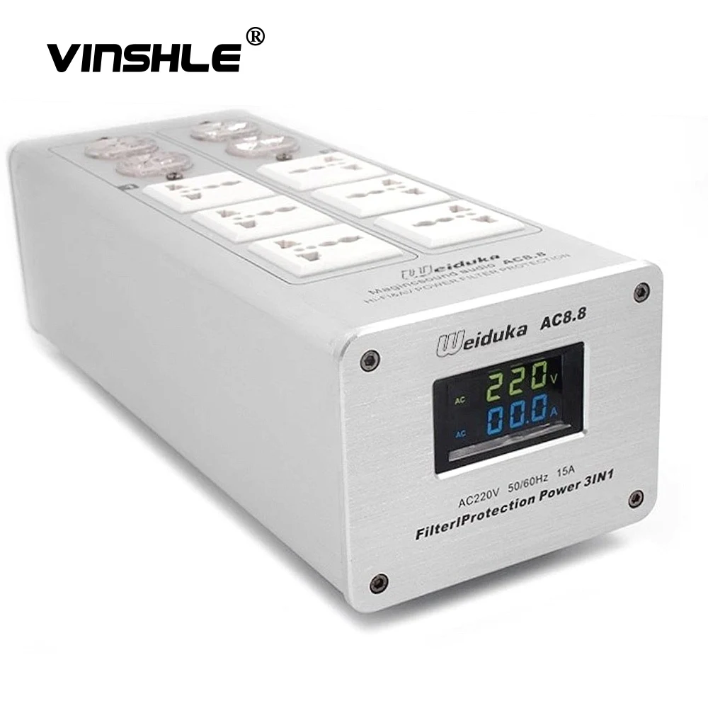 Weiduka AC8.8 3000 Вт 15A Расширенный аудио очиститель питания фильтр переменного тока розетка