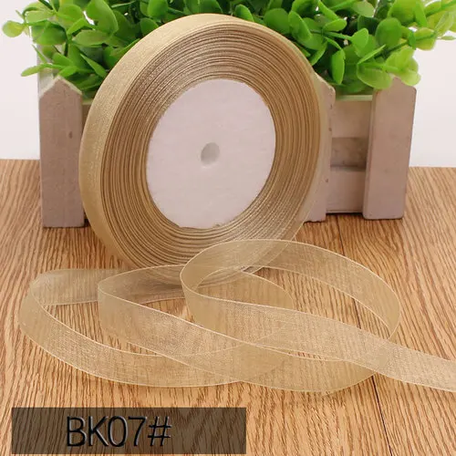 Elegant 45m Organza Satin Ribbon Roll for DIY Crafting and Gift Decoration