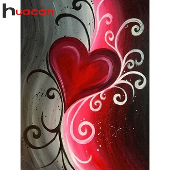 

Huacan Full Square&Round Diamond Painting 5d DIY Heart Diamond Embroidery Cartoon Decoration Home